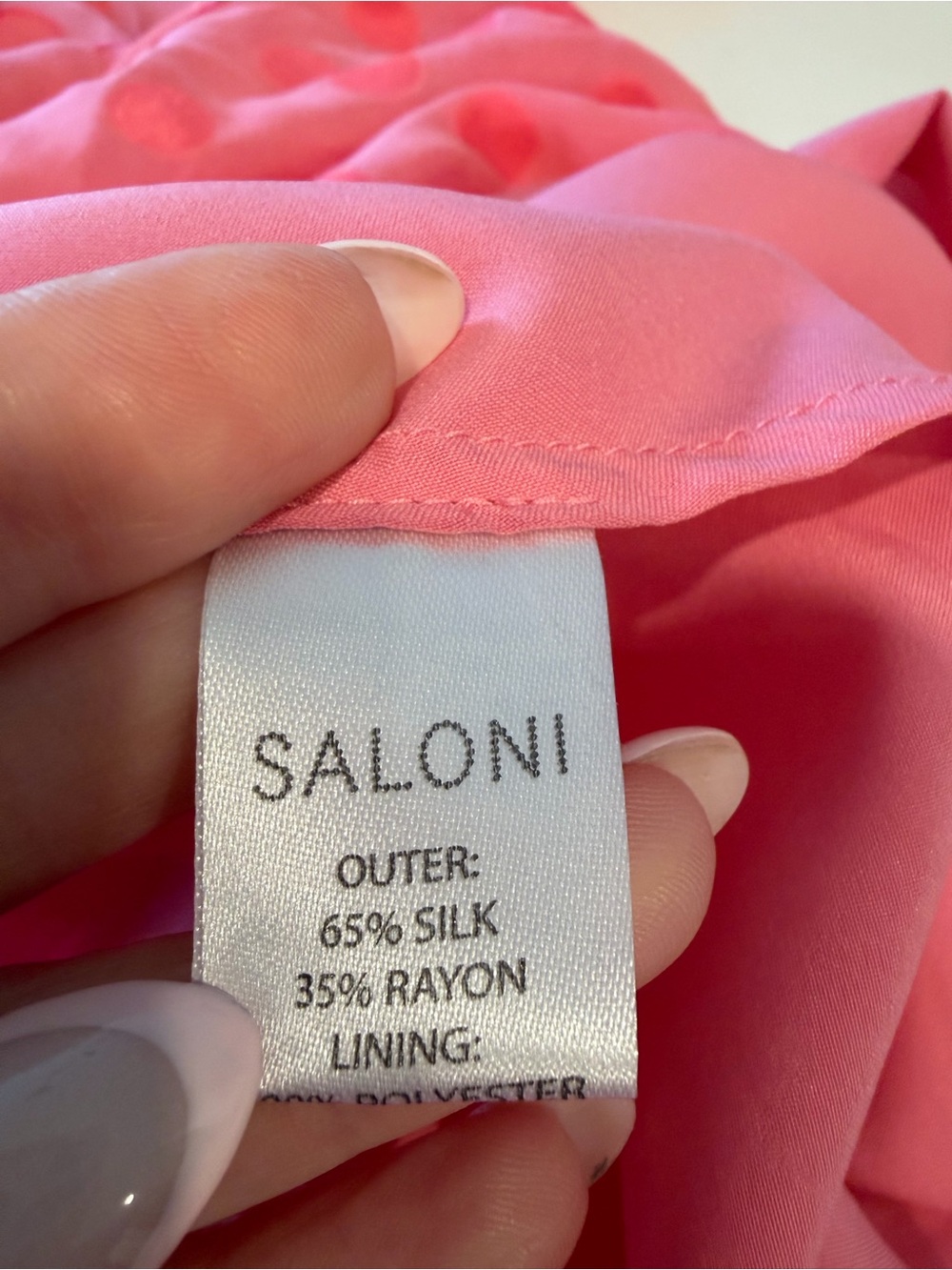 SALONI Rita Pink Ruffled Midi Dress - Picture 11 of 13